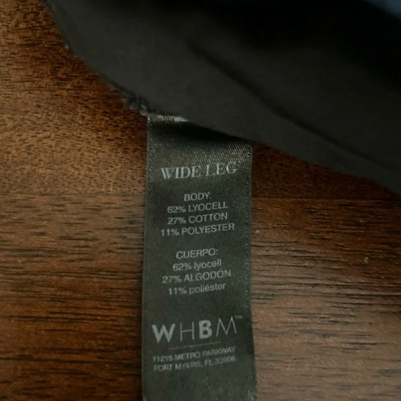 White House Black Market Wide Leg Dark Wash Jeans - Picture 3 of 4